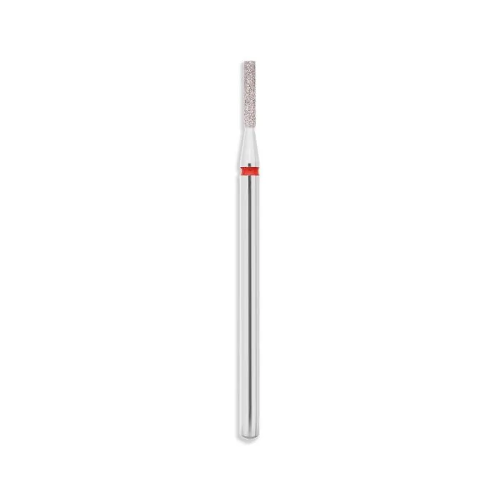 Fresa EXPERT - Diamant cylinder fine - Fresa para torno para cutículas de diamante, forma de cilindro. Nivel experto. Abrasión baja.