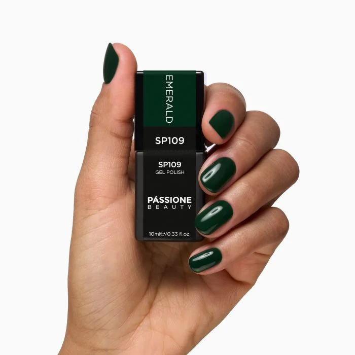 Vernis semi-permanent VS109 Emerald - Vernis semi-permanent vert emeraude foncé - détail 1