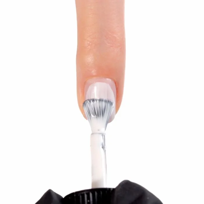 Application of Gel Nail Polish GP139 Milk 