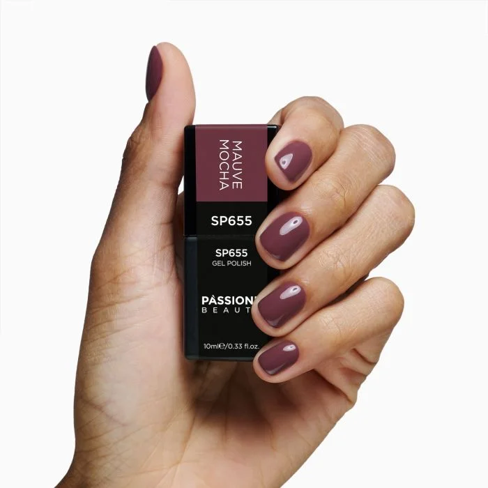 Smalto semipermanente SP655 Mauve Mocha - Colore semipermanente malva - dettaglio 2