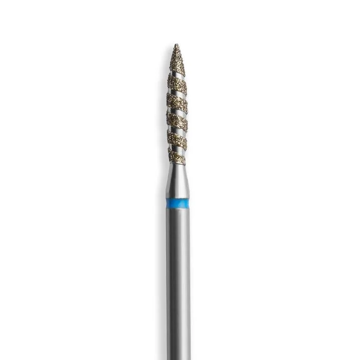 Embout Tornado Diamond Flame Medium - Embout diamanté tornado à abrasivité moyenne pour dry manicure - détail 1