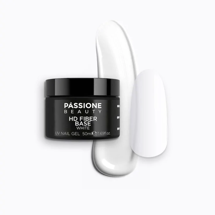 HD Fiber Base White 50 ml - Base Semipermanente Blanco lechoso 50 ml