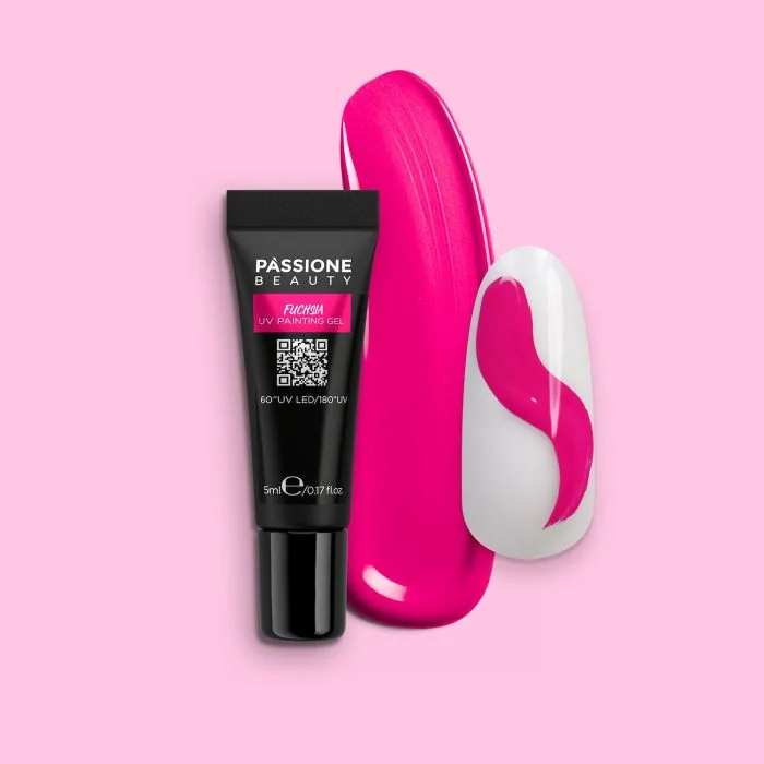 Fuchsia UV Painting Gel - Bright Fuchsia UV Gel Paint