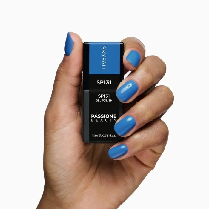 UV Nagellack NL131 Skyfall - UV Nagellack in Himmelblau - Detail 1