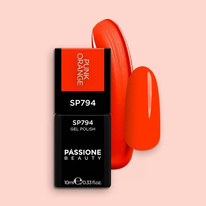 Esmalte semipermanente SP794 Punk Orange - Esmalte semipermanente naranja flúor