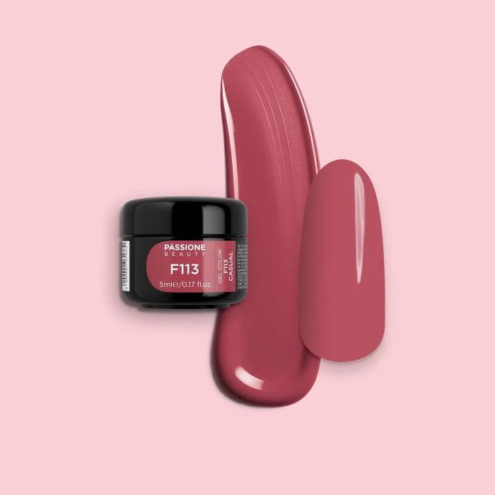 Gel Couleur F113 Casual - Gel couleur auto-scellant brique rosée