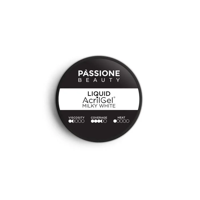 Liquid AcrilGel® Milky White 50ml - Self-levelling, low-viscosity milky white builder gel - detail 3