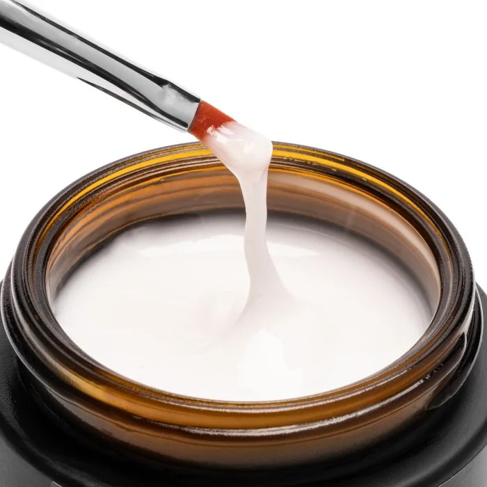 HD Base Milky White 50 ml - Base Rubber Semi-permanente Blanc laiteux 50 ml - détail 2