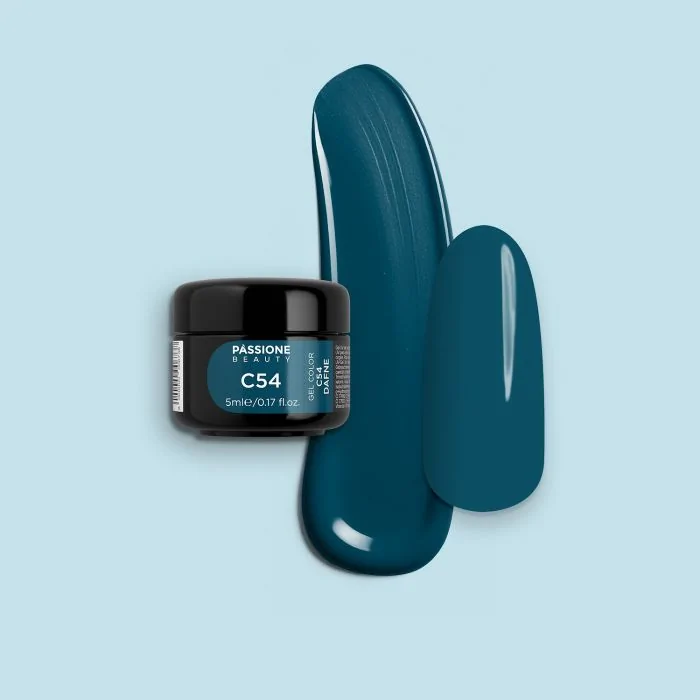 Gel Color C54 Dafne - Gel color azul petróleo