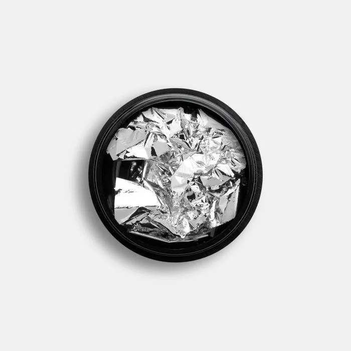 Silver Chrome Leaf - Very thin silver leaf, for nail decoration