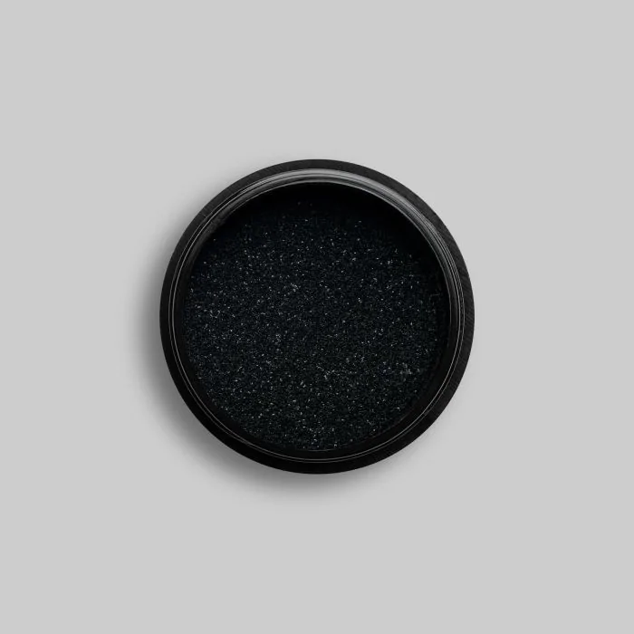 Biodegradable Black Glitter - Biodegradable nail glitter, colour black