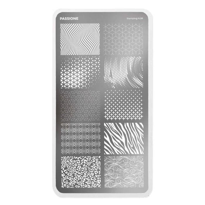 Abstract - Stamping Plate - Nail stamping plate with abstract patterns