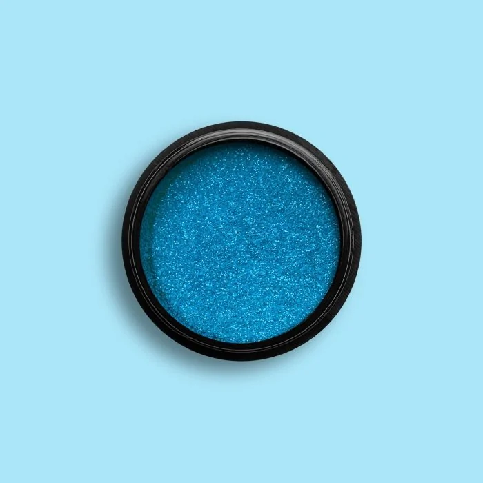 Blue Fluo Biodegradable Glitter - Glitter biodégradables pour ongles bleu shocking