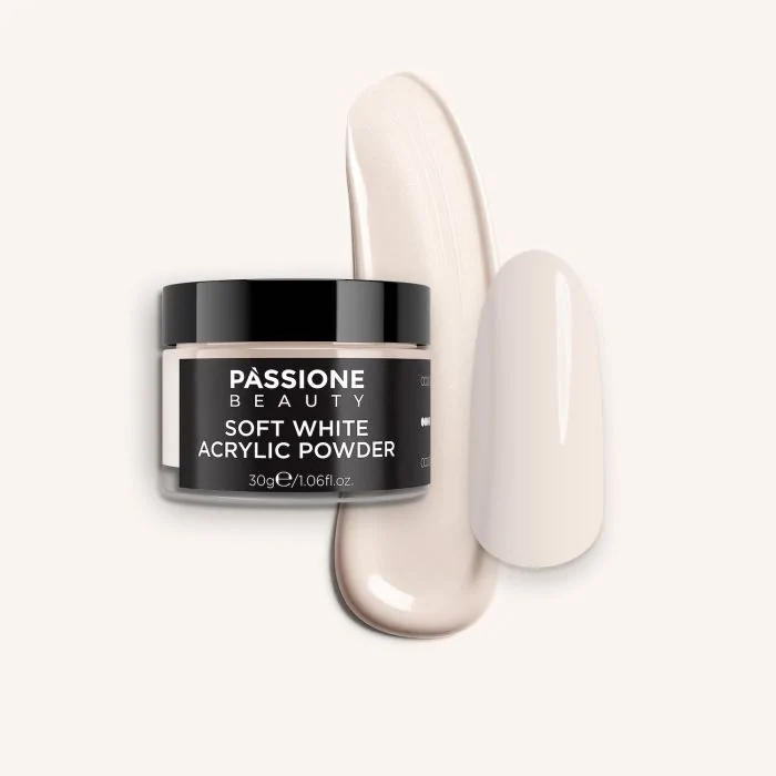 Soft White Acrylic Powder - Milky white acrylic nail sculpting powder