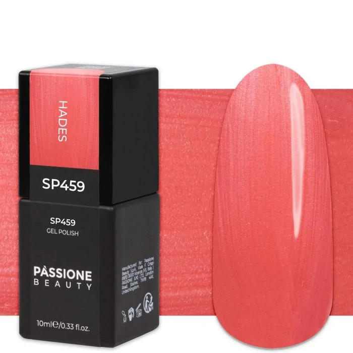 Gel Nail Polish GP459 Hades - Pearlescent Red Gel Polish - detail 1
