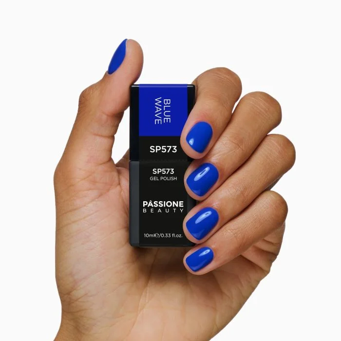 Vernis semi-permanent SP573 Blue Wave - Vernis semi-permanent bleu électrique - détail 3