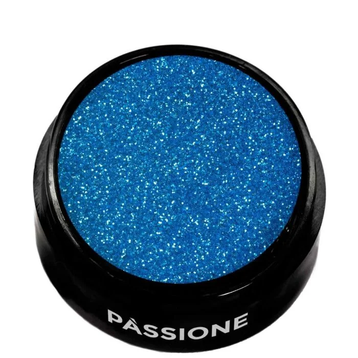 Earth Glitter - Blue and copper nail glitter - detail 1
