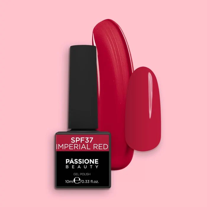 Esmalte Semipermanente EPF37 Imperial Red - Esmalte semipermanente EPF37 Imperial Red, Rojo Pigmentado