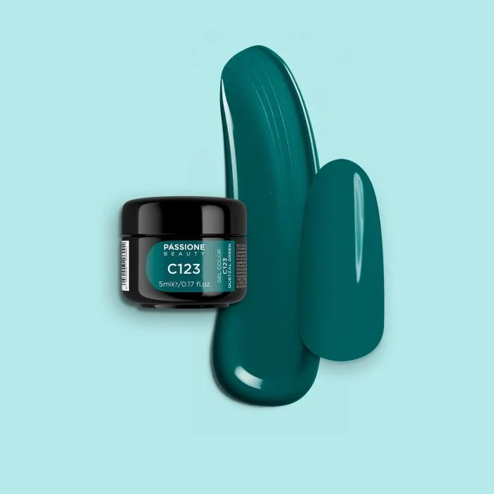 Gel Color C123 Quetzal Green - Gel color rosa pastel