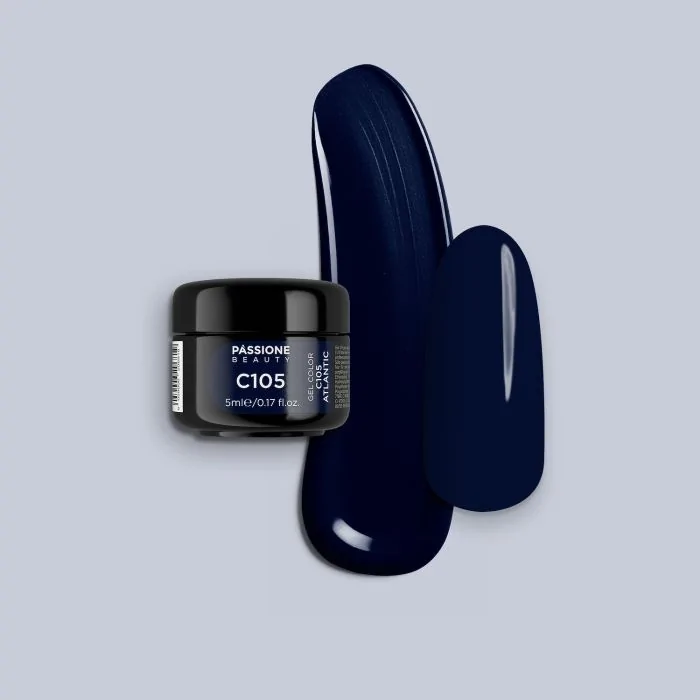 Gel couleur C105 Atlantic - Gel couleur bleu foncé