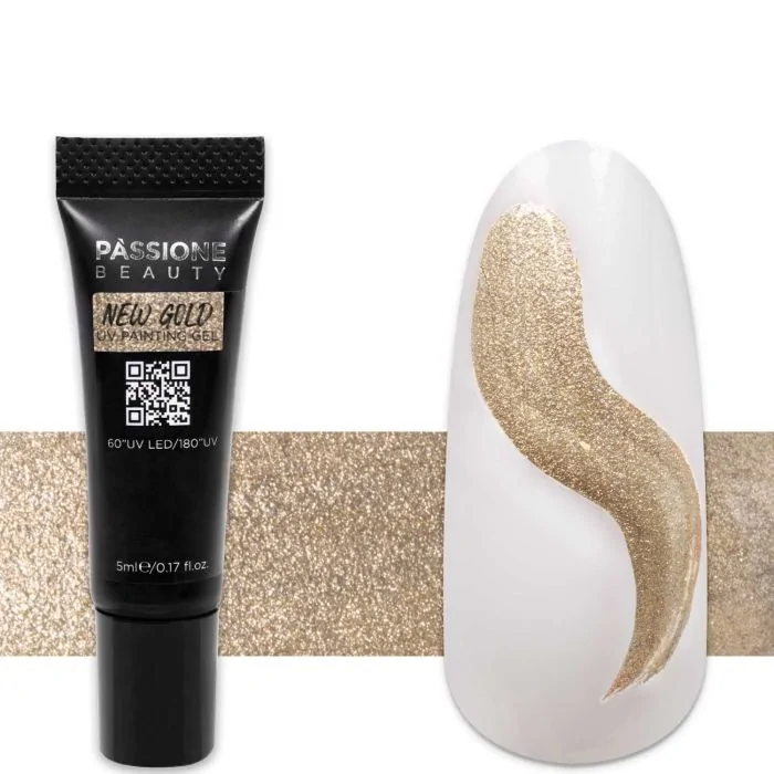 Cosmos Metallic Painting Gel Kit - Kit de painting gels metálicos para nail art - detalle 5