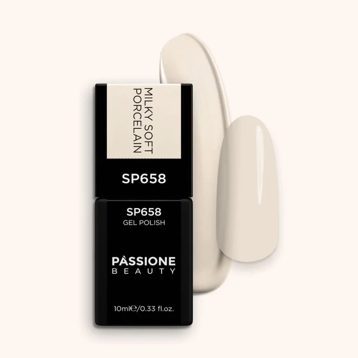 Gel Nail Polish SP658 Milky Soft Porcelain - Milky Nude Beige Gel Polish
