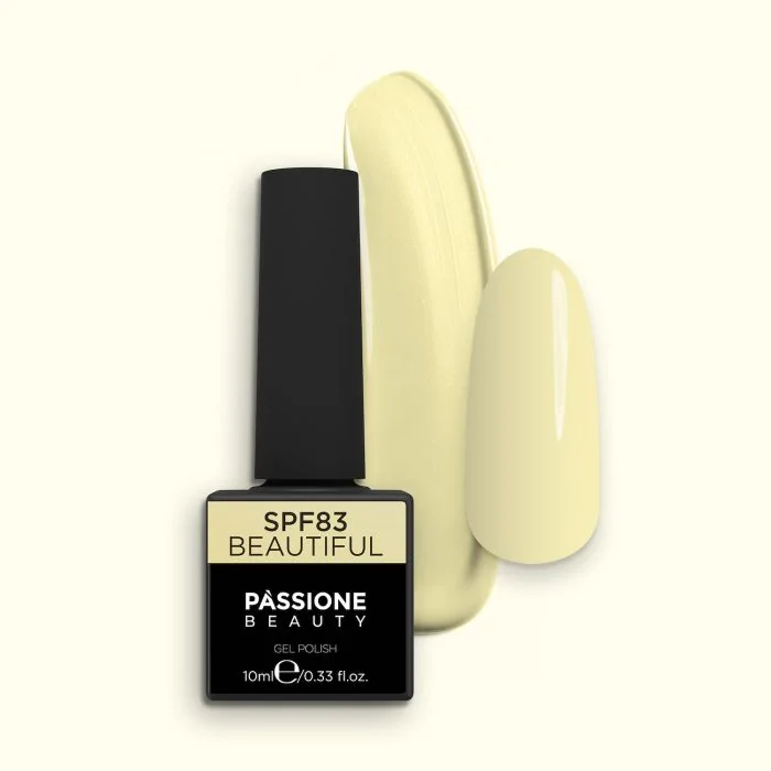 Esmalte Semipermanente SPF83 Beautiful - Esmalte Semipermanente SPF83 Beautiful , amarillo pastel