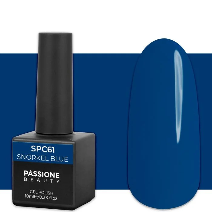 Gel Nail Polish GPC61 Snorkel Blue  - GPC61 Snorkel Blue gel polish, Deep Blue