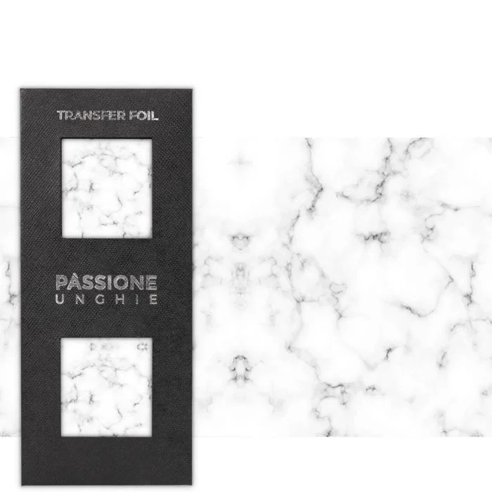 White Marble - Transfer Foil - Nail Transfer Foil – white marble effect