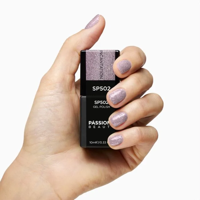 Gel Polish SP502 Incantation - Glitter Pink Gel Polish withreflective effect - detail 2