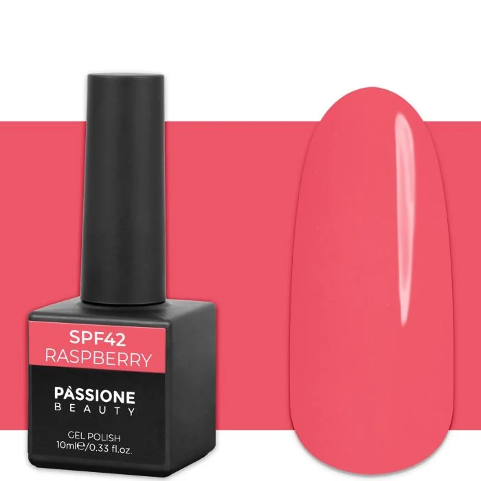 Gel Nail Polish GPF42 Raspberry  - GPF42 Raspberry gel polish, Bright hot pink