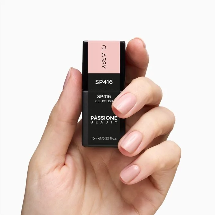 Gel Nail Polish GP416 Classy - Milky Peachy Pink Gel Polish - detail 2