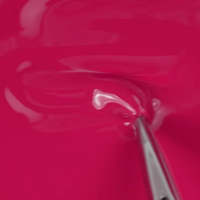 Application of Gel Nail Polish SP566 Fuchsia Waterlily