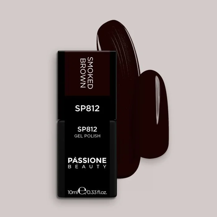 Vernis semi-permanent SP812 Smoked Brown - Vernis semi-permanent brun très foncé tirant sur le violet
