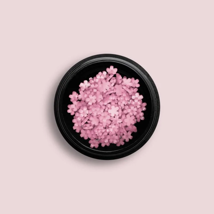 Pink Resin Flower - Fleurs en résine pour ongles, couleur rose