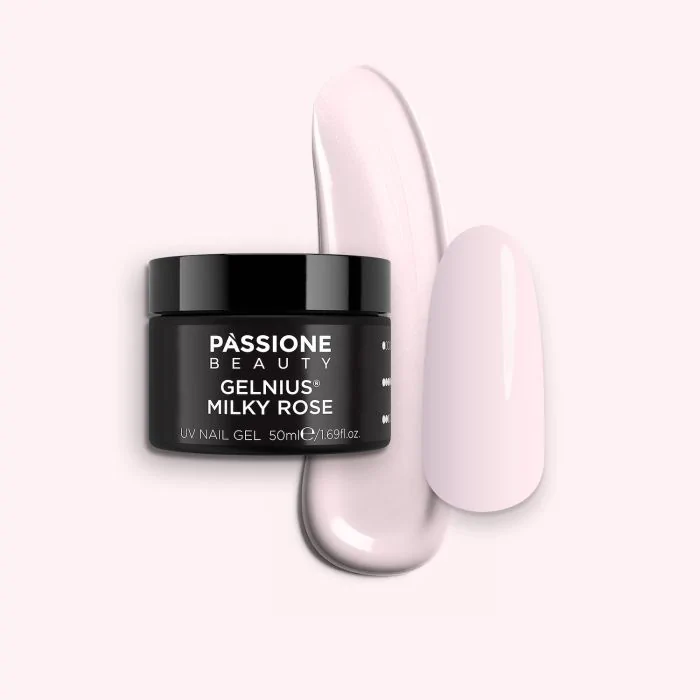 GELNIUS® Milky Rose 50 ml  - Gel constructor 2 en 1 de baja viscosidad rosa blanco