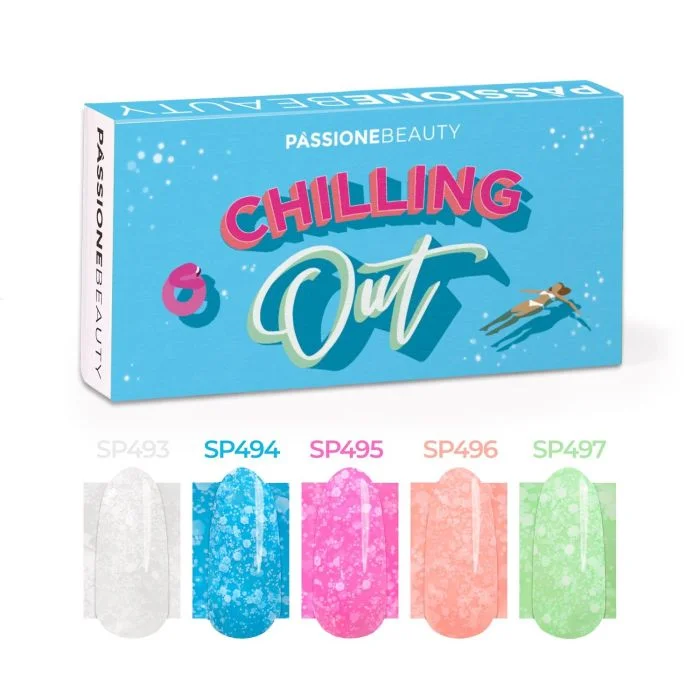 Chilling Out Kit - Collection of pastel and neon gel polishes