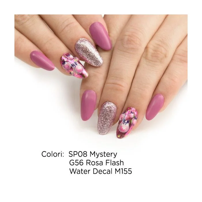 Gel Nail Polish GP08 Mystery - Dark Pink Self-Sealing Gel Polish - detail 2