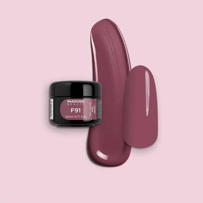 Gel Couleur F91 Must - Gel couleur auto-scellant marron rosé