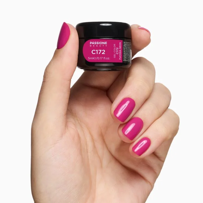 Gel Couleur C172 Fuchsia Neon - Gel couleur fuchsia - détail 2