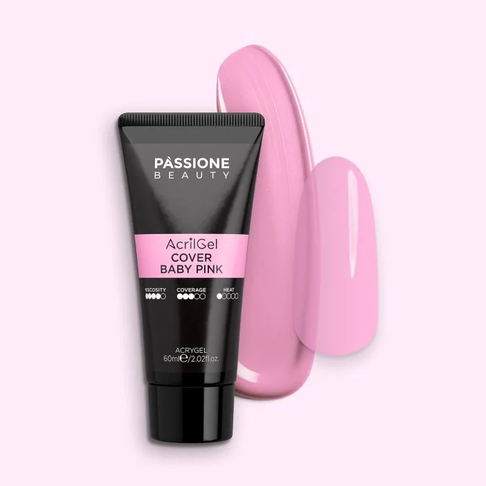 AcrilGel® Cover Baby Pink 60 ml - Gel acrílico rosa antiguo frío cobertura media