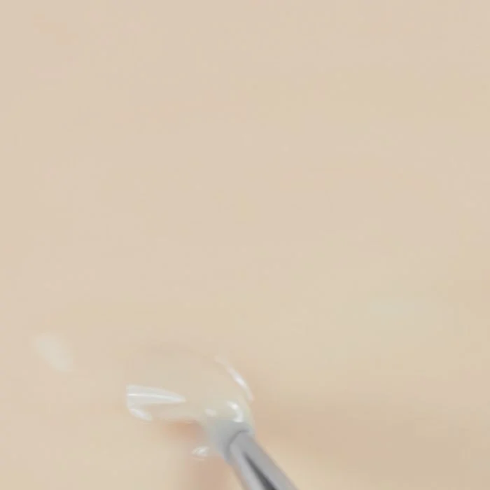 Application of Gel Nail Polish SP659 Milky Soft Almond
