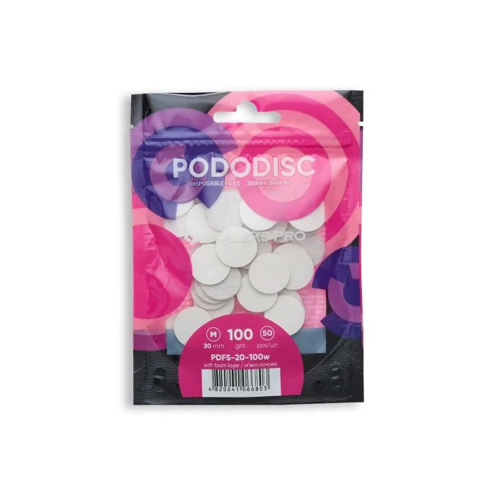 Pododisc Staleks medium – granulación 100 - Discos para pedicura, grano 100