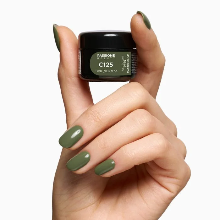 Gel Color C125 Martini Olive - Gel color verde oliva  - detalle 3