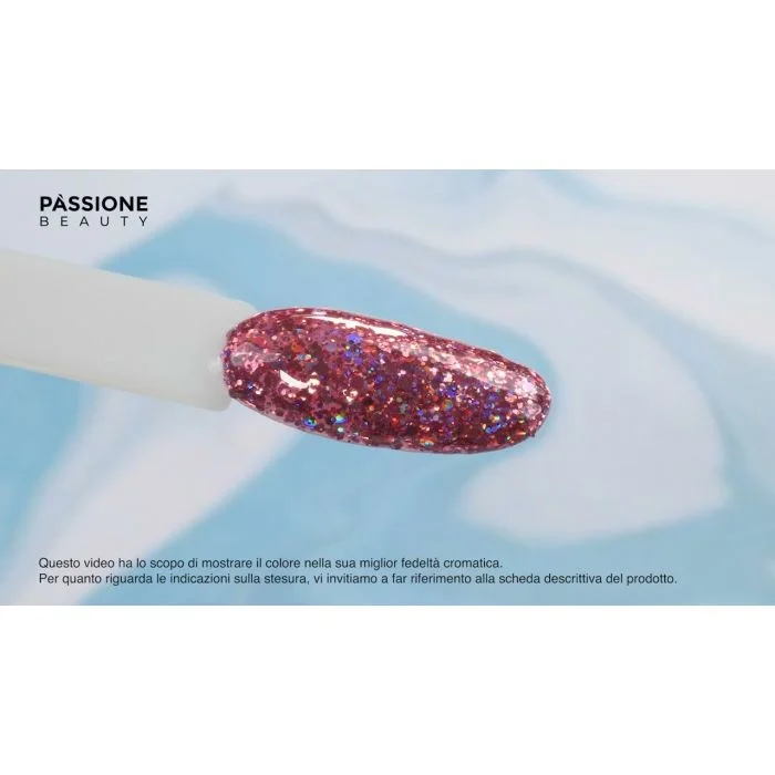 Applicazione di Smalto semipermanente SP336 Coral Starlight