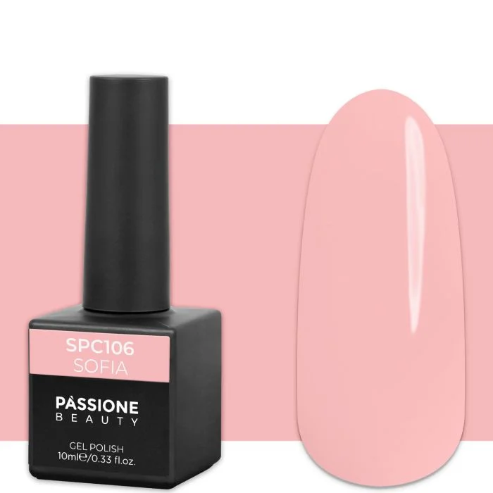 Gel Nail Polish GPC106 Sofia  - GPC106 Sofia gel polish, Delicate Pink