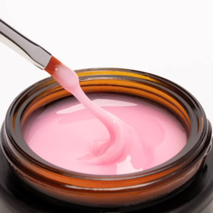 Extra Pink 15 ml - Gel de construction auto-égalisant rose vif laiteux - détail 3