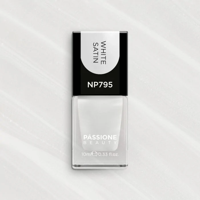 Esmalte NP795 White Satin - Esmalte blanco nacarado - detalle 3