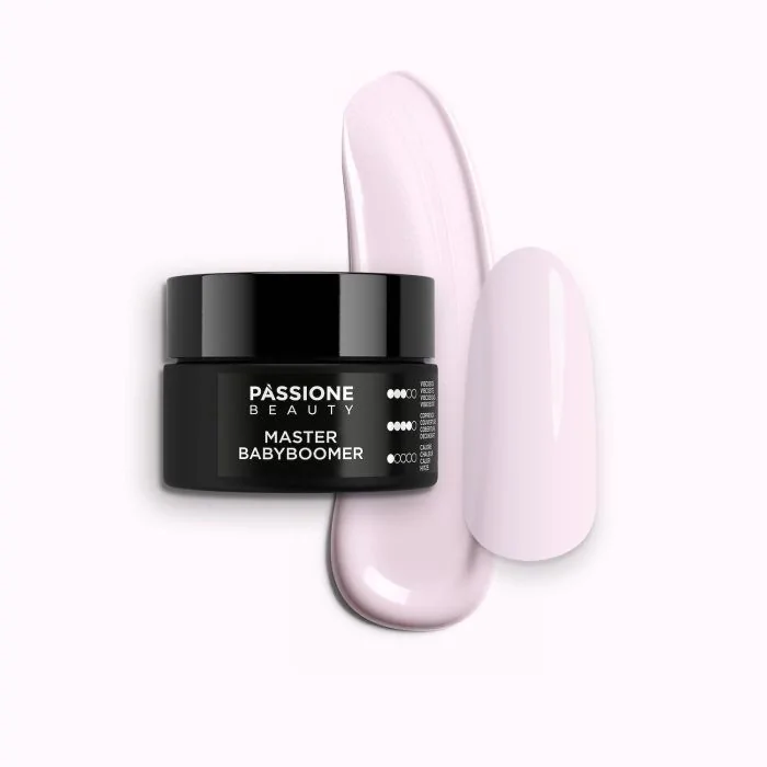 Master Babyboomer 15 ml - Builder gel autonivelante rosa muy claro cubriente
