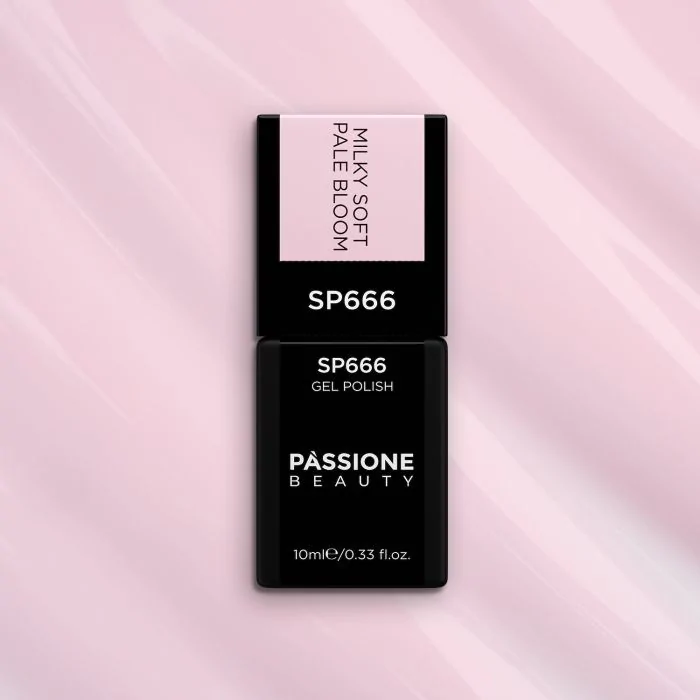 UV Nagellack SP666 Milky Soft Pale Bloom - UV-Nagellack in milchigem Rosa-Lila - Detail 3